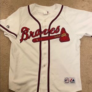 Majestic Atlanta Braves White Home Jersey